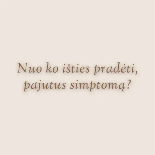 PAŽINDINIMOSI su simptomu PRAKTIKA